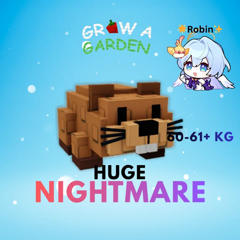 HUGE Nightmare Beaver - 60-61+KG - Wood Cosmetics - Grow a Garden — Account account
