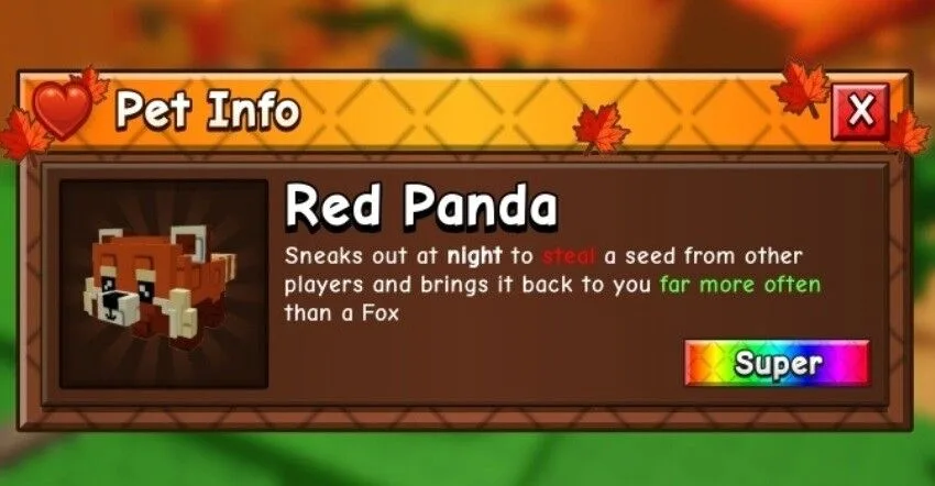 Red Panda! Instant delivery