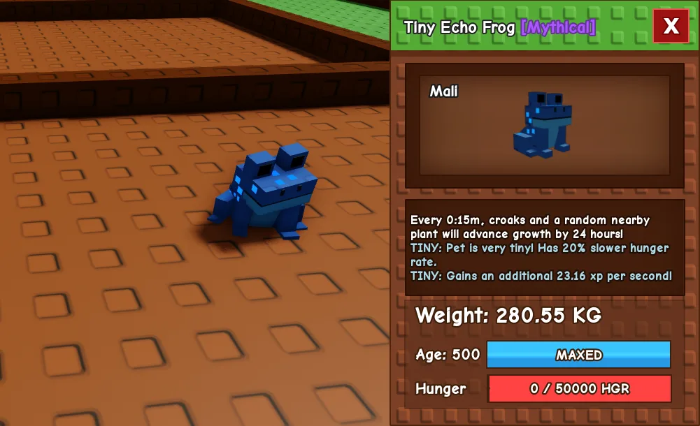 280.55kg Tiny Echo Frog
