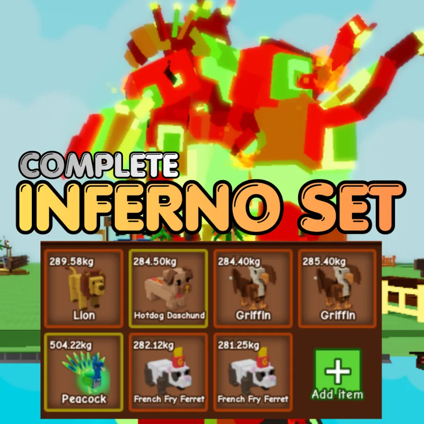 7x Complete INFERNO Set All Inferno Age 500 INSTANT DELIVERY