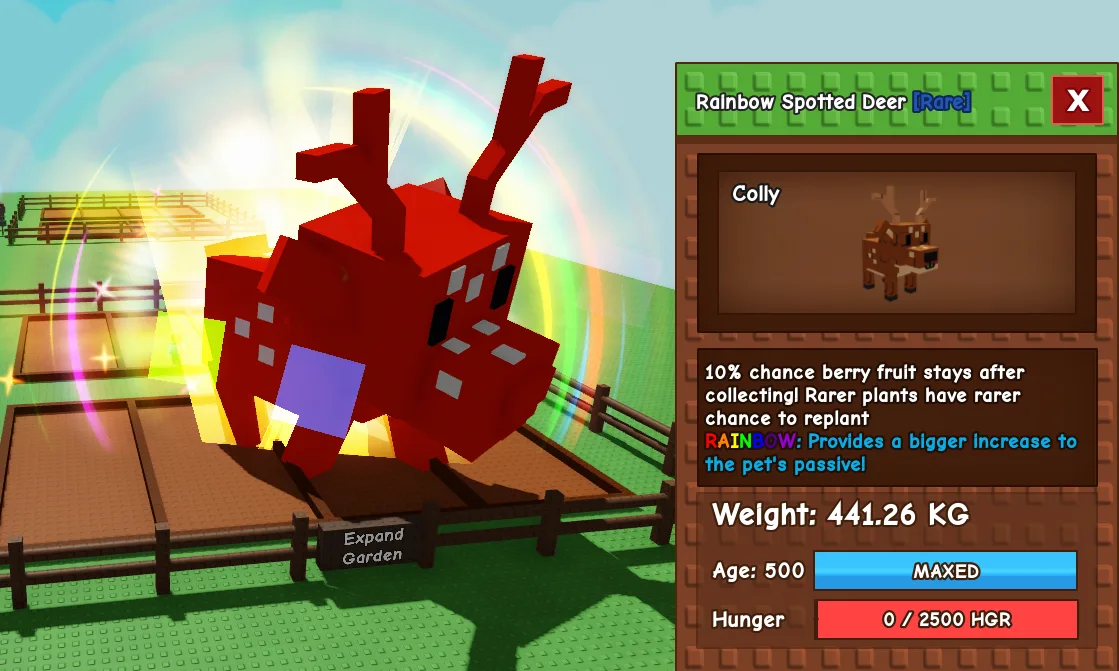 441.26kg Godly Rainbow Spotted Deer
