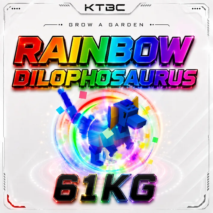 RAINBOW DILOPHOSAURUS 61KG Beast Instant Delivery — Account account