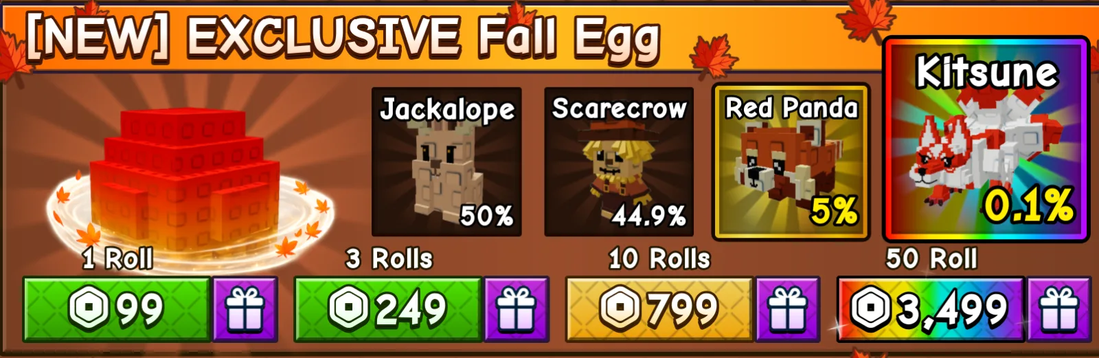 exclusive fall egg