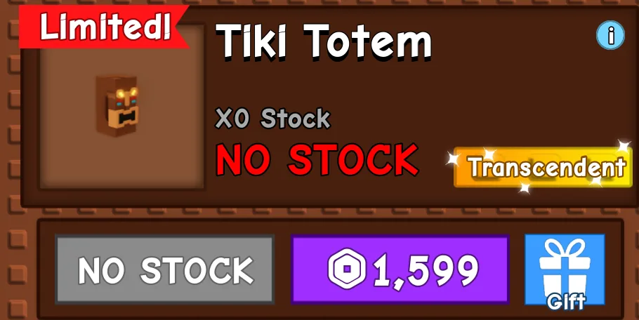 Tiki Totem limited buy more than 2 discount 10