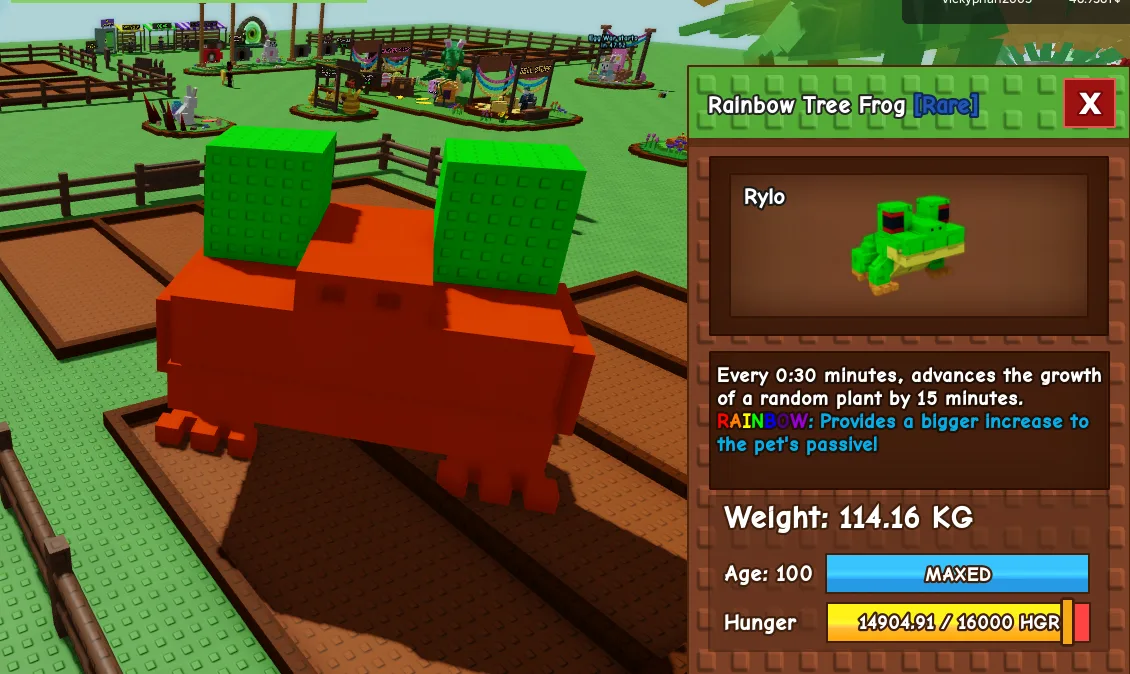 114.16kg Godly Rainbow Tree Frog — Account account