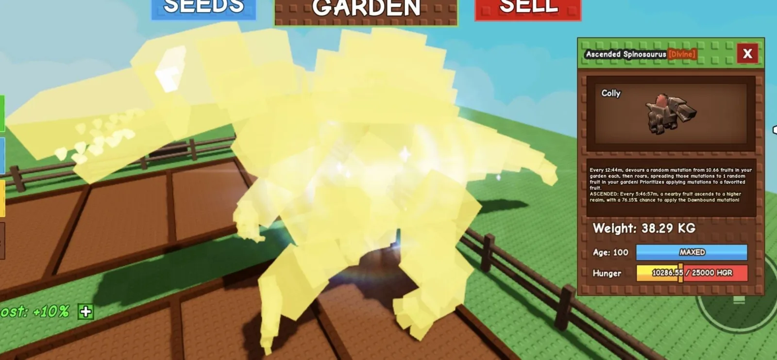 Huge ASCENDED Spinosaurus- 38.29 KG (Age 100)