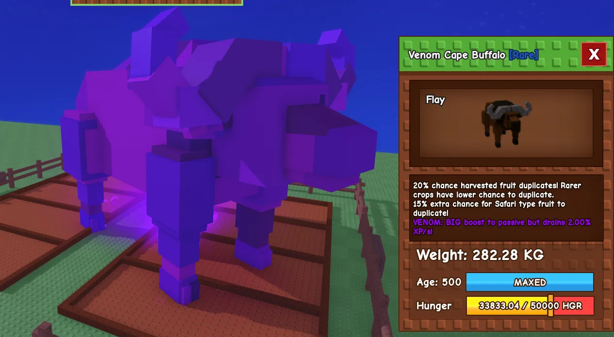 282.28kg Venom Cape Buffalo