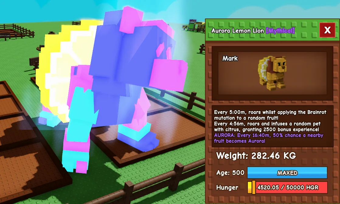 282.46kg Aurora Lemon Lion