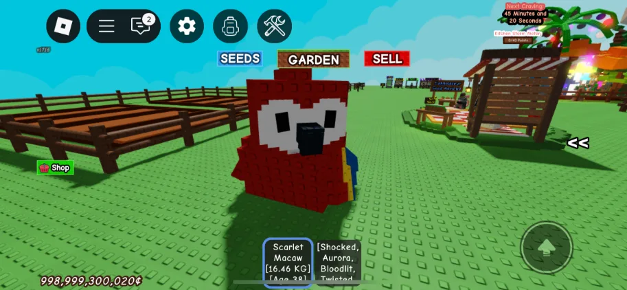 16KG+ SCARLET MACAW AT ONLY AGE 38!! instant delivery — Account account