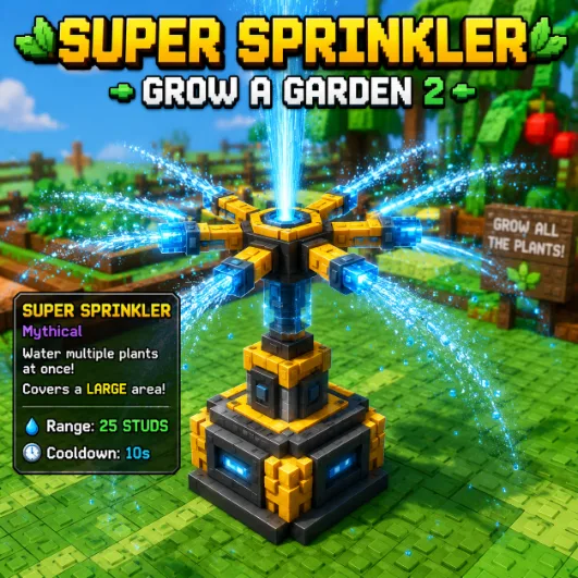 x1 Super Sprinkler Grow a Garden 2 (Mythic)