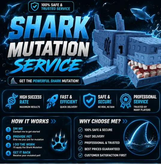 SHARK MUTATION SERVICE (BLOSSOMING, PEPPERMINT,ETC)