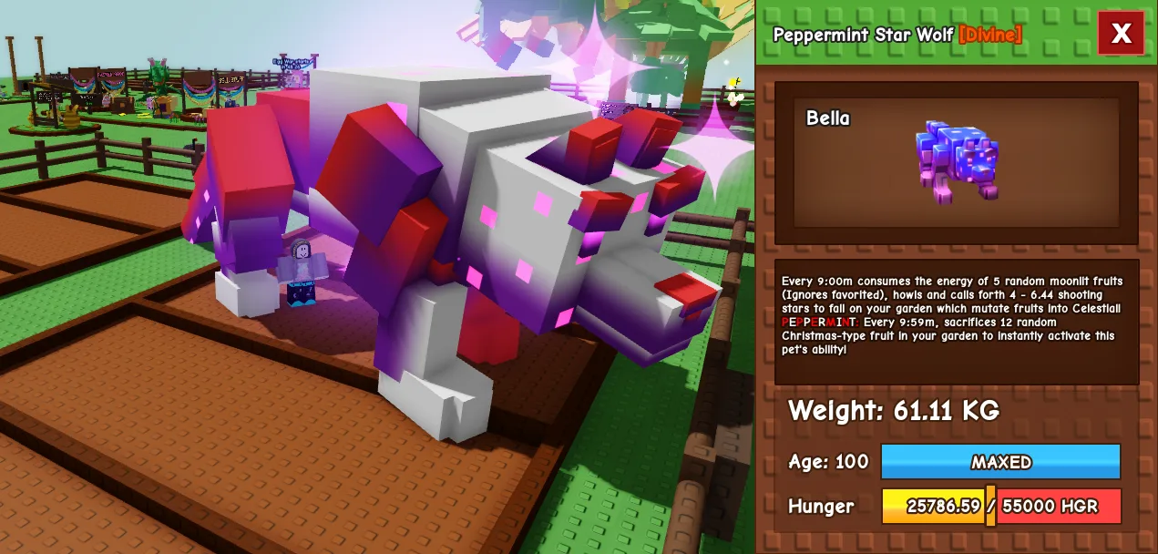 61.11kg Peppermint Star Wolf — Account account