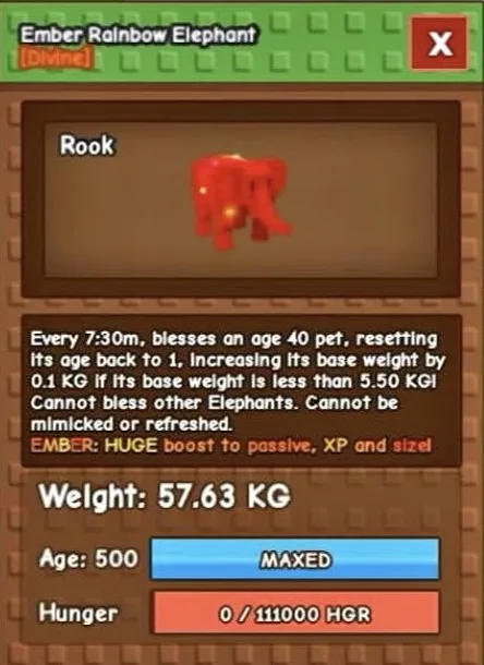 Rainbow Hatched Elephant Max Passive Random KGS CHEAPEST AND INSTANT DELIVERY — Account account