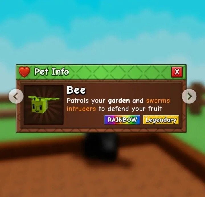 Bee (Legendary) — Account account