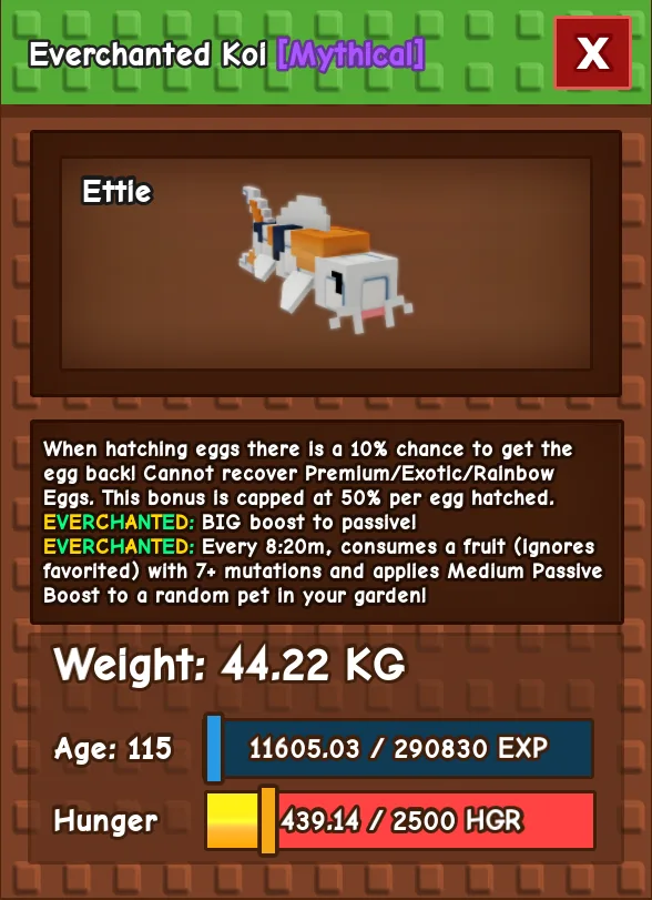 Everchanted Koi Mythical 40-44KG 115 AGE