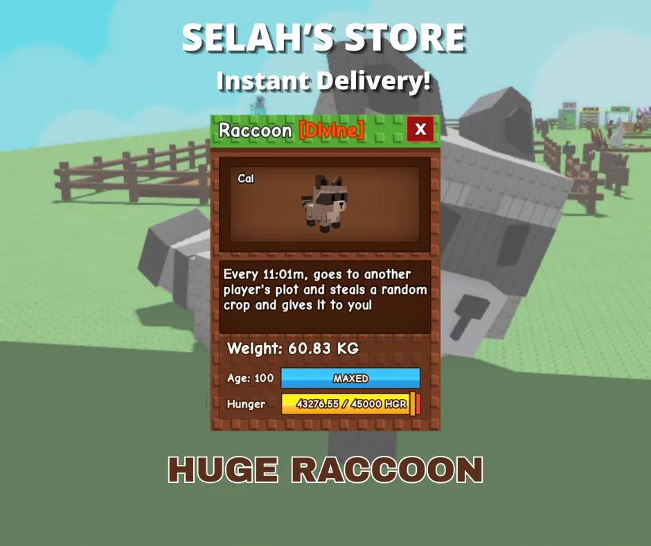 Huge Raccoon 60kg+ — Account account