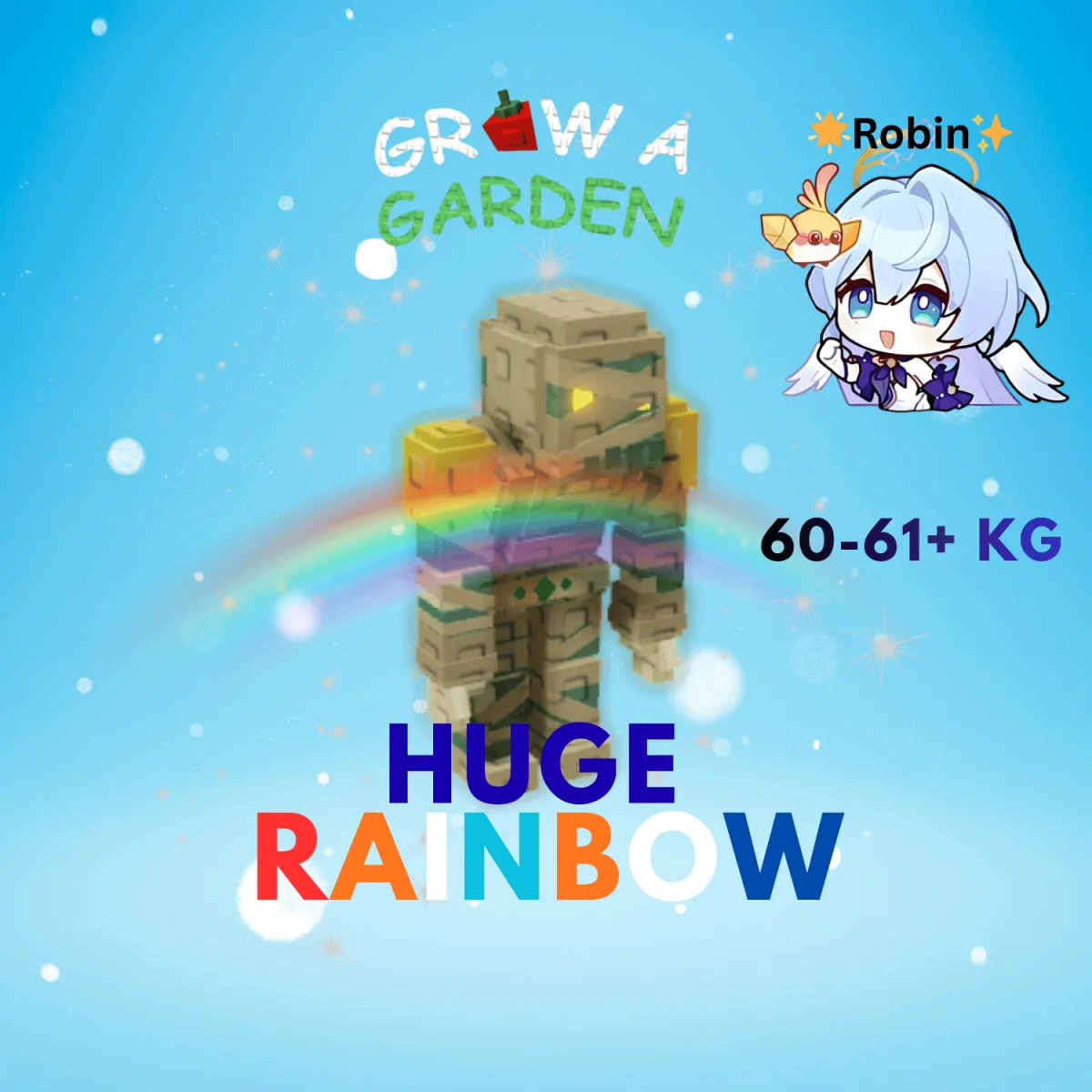 HUGE Rainbow Mummy - 60-61+KG - Grow a Garden