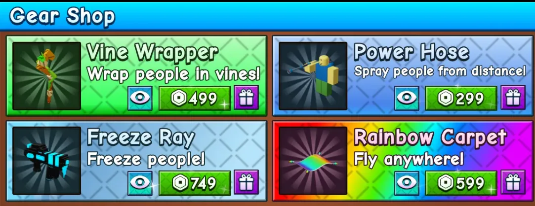 All Gamepasses BUNDLE All Gear Shop