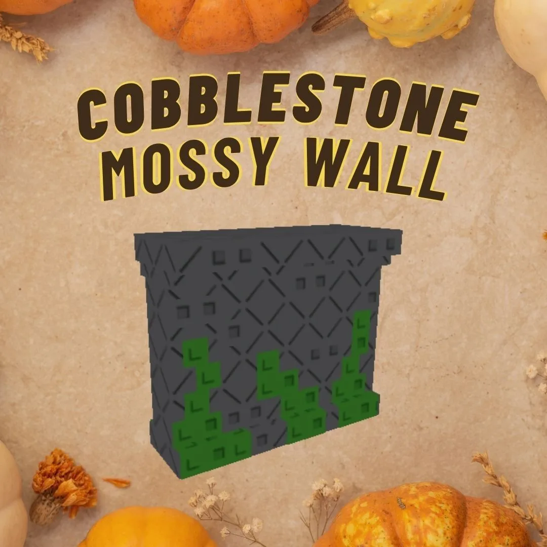 Mossy Cobblestone Wall INSTANT DELIVERY - Grow a Garden 2