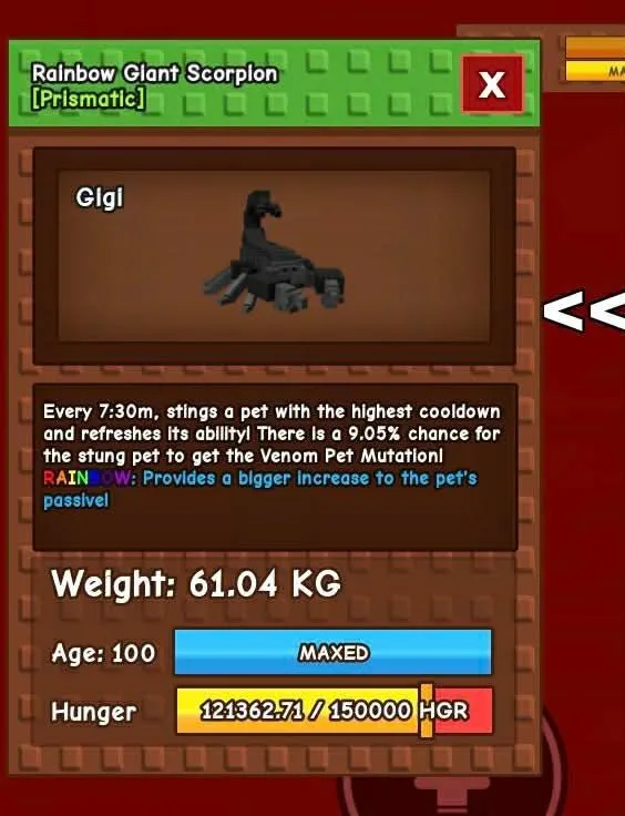 RAINBOW SCORPION ( NICE AGE NICE KG ) CHEAPEST PRICE