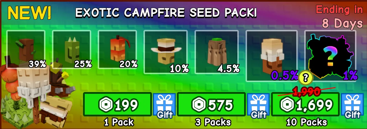 1x Exotic Campfire Seed Pack