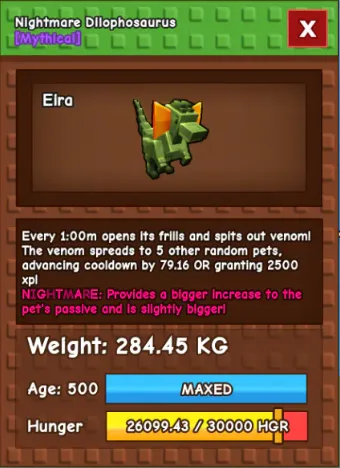 HUGE DILOPHOSAURUS NM / VENOM / EVER 280KG+ AGE 500