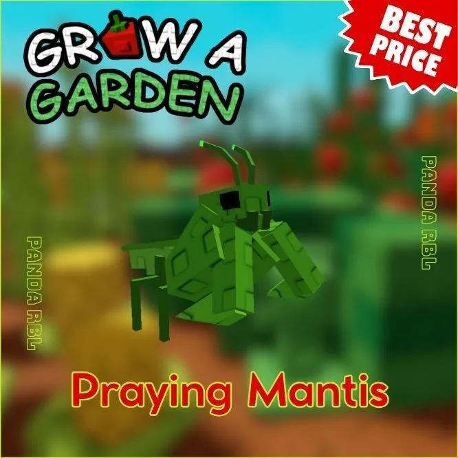 Pet Praying Mantis Grow a Garden Instant Delivery Safe trade GAG