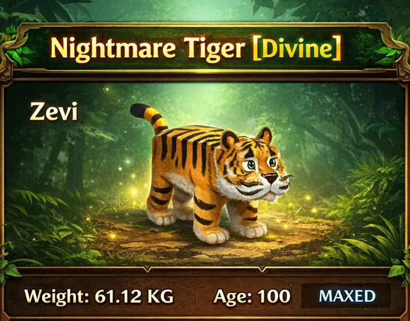 60kg NIGHTMARE TIGER SUPERHANDSOME