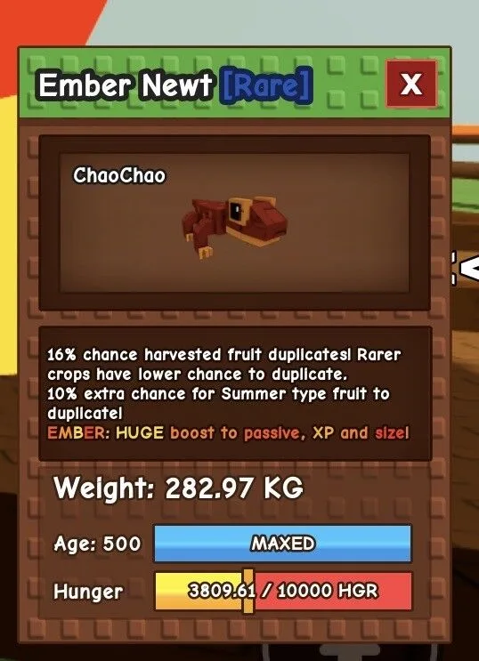 Newt Ember 280 kg