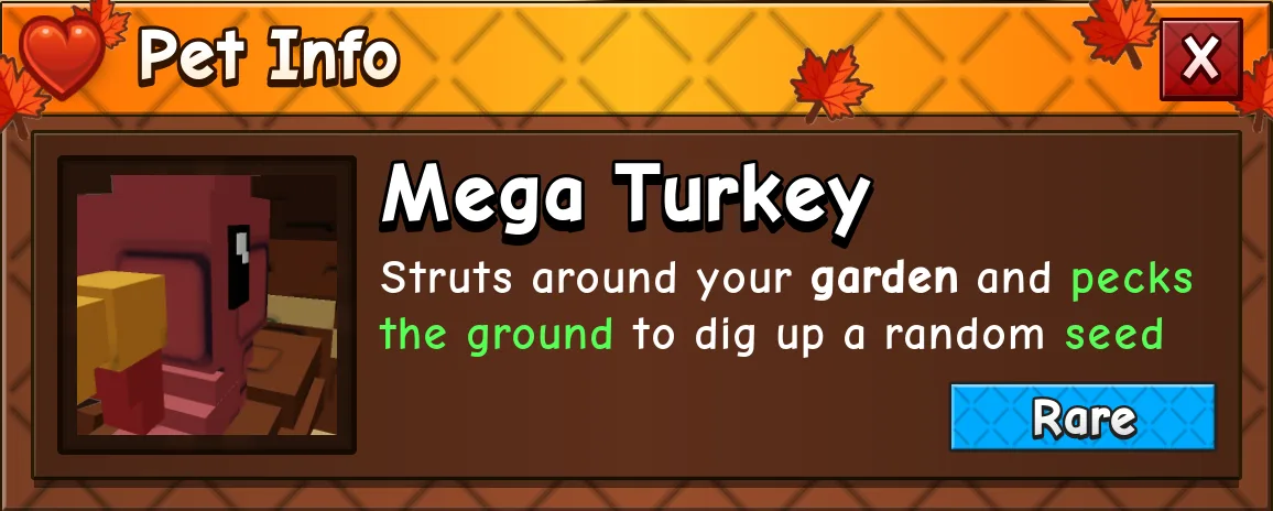 Turkey (Rare)