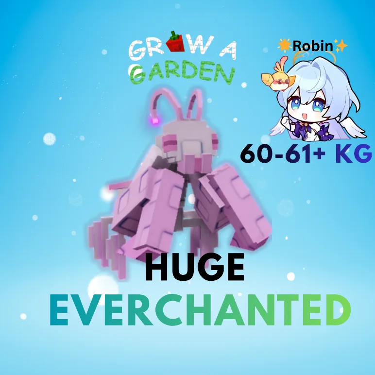 HUGE Everchanted / JUMBO / Nightmare Orchid Mantis - Grow a Garden - Free Change Mutation — Account account