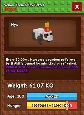 French Fry Ferret 61.07 Venom Bh — Account account