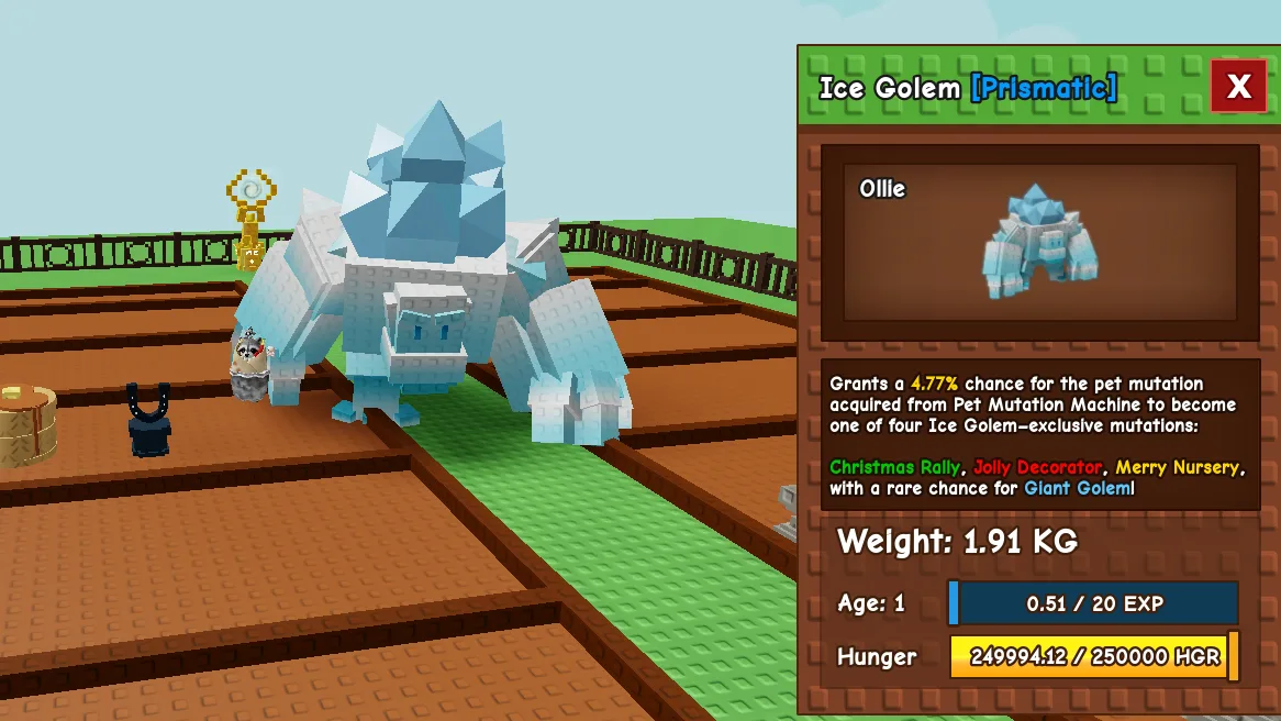 Ice golem random kg