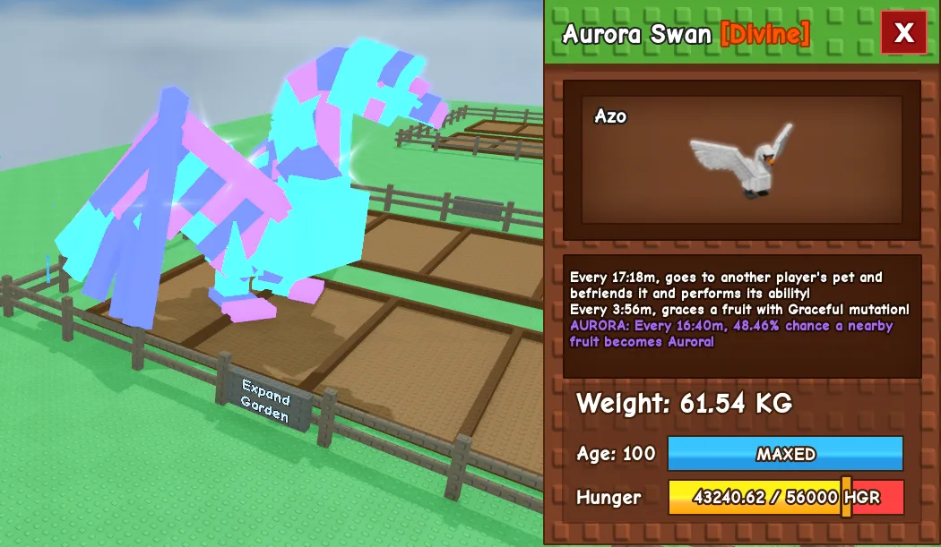 61.54kg Aurora Swan — Account account