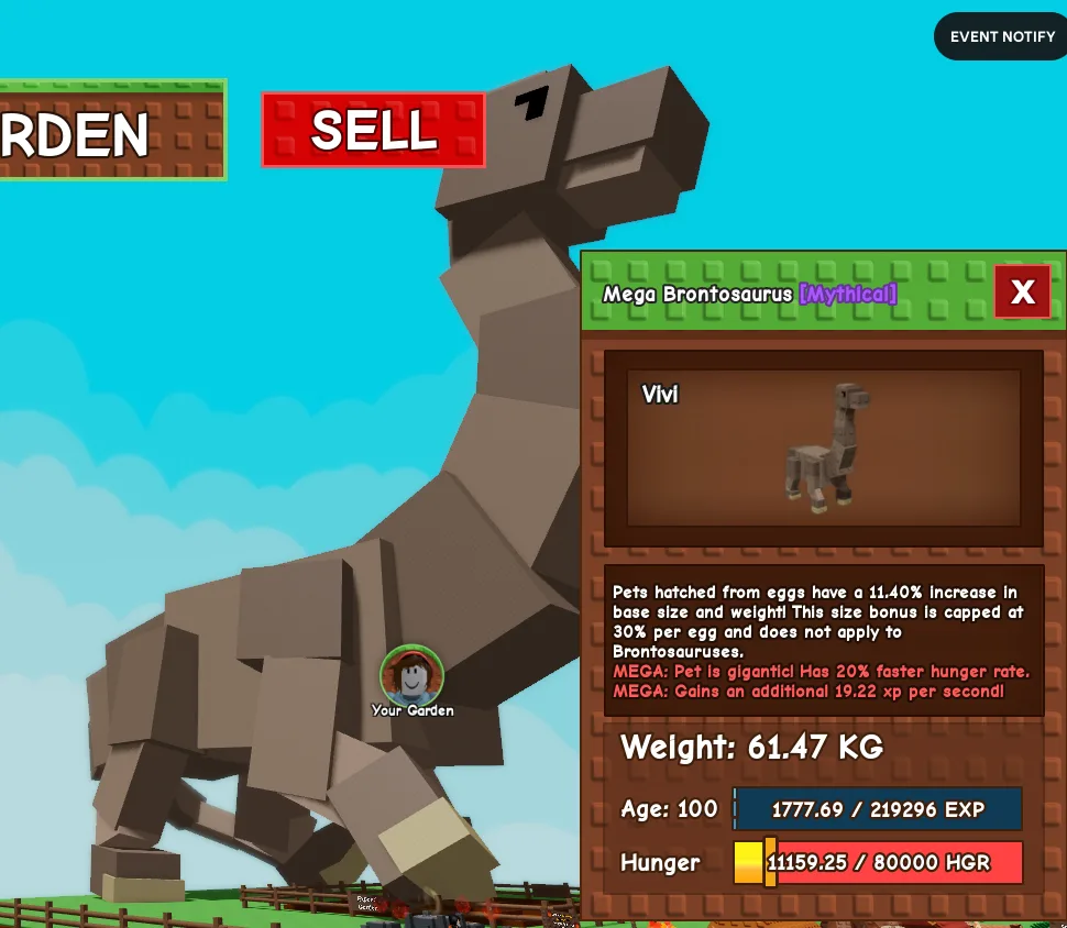 61.47kg+ Mega Brontosaurus