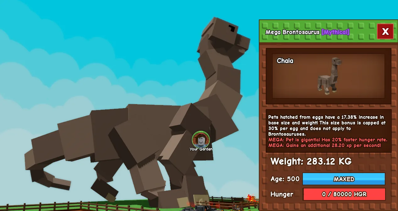 283.12kg Mega Brontosaurus