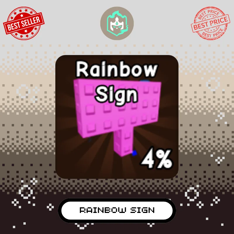 Rainbow Sign Clean & Safe Guaranteed Instant Delivery