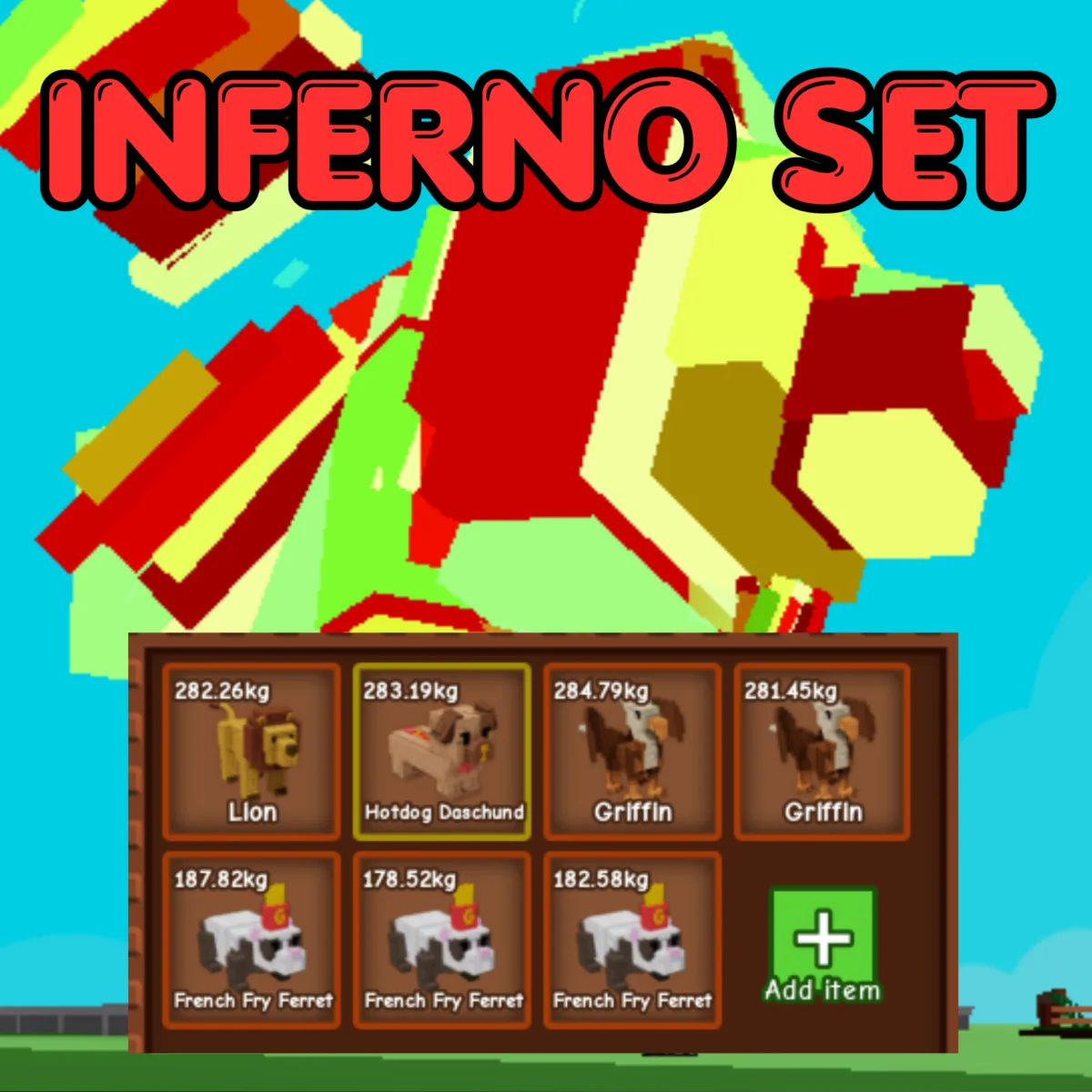 7x INFERNO Leveling Pet Set Age 500 INSTANT DELIVERY