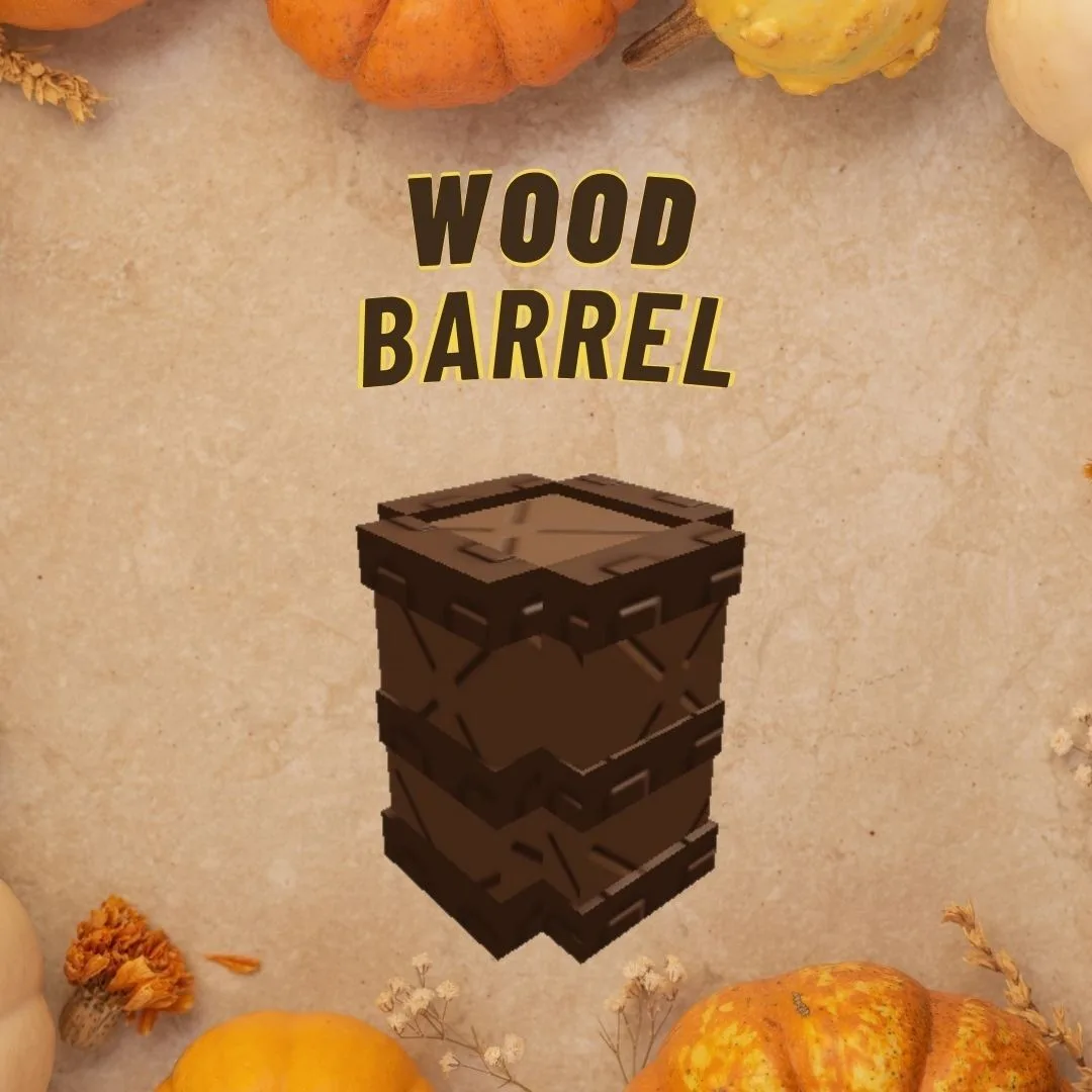 Wood Barrel INSTANT DELIVERY - Grow a Garden 2