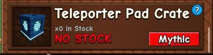 x1 Teleporter Pad Crate Grow A Garden2 Have Stock183 (Mythic)