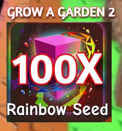 100x RAINBOW SEED GROW A GARDEN 2 — Account account