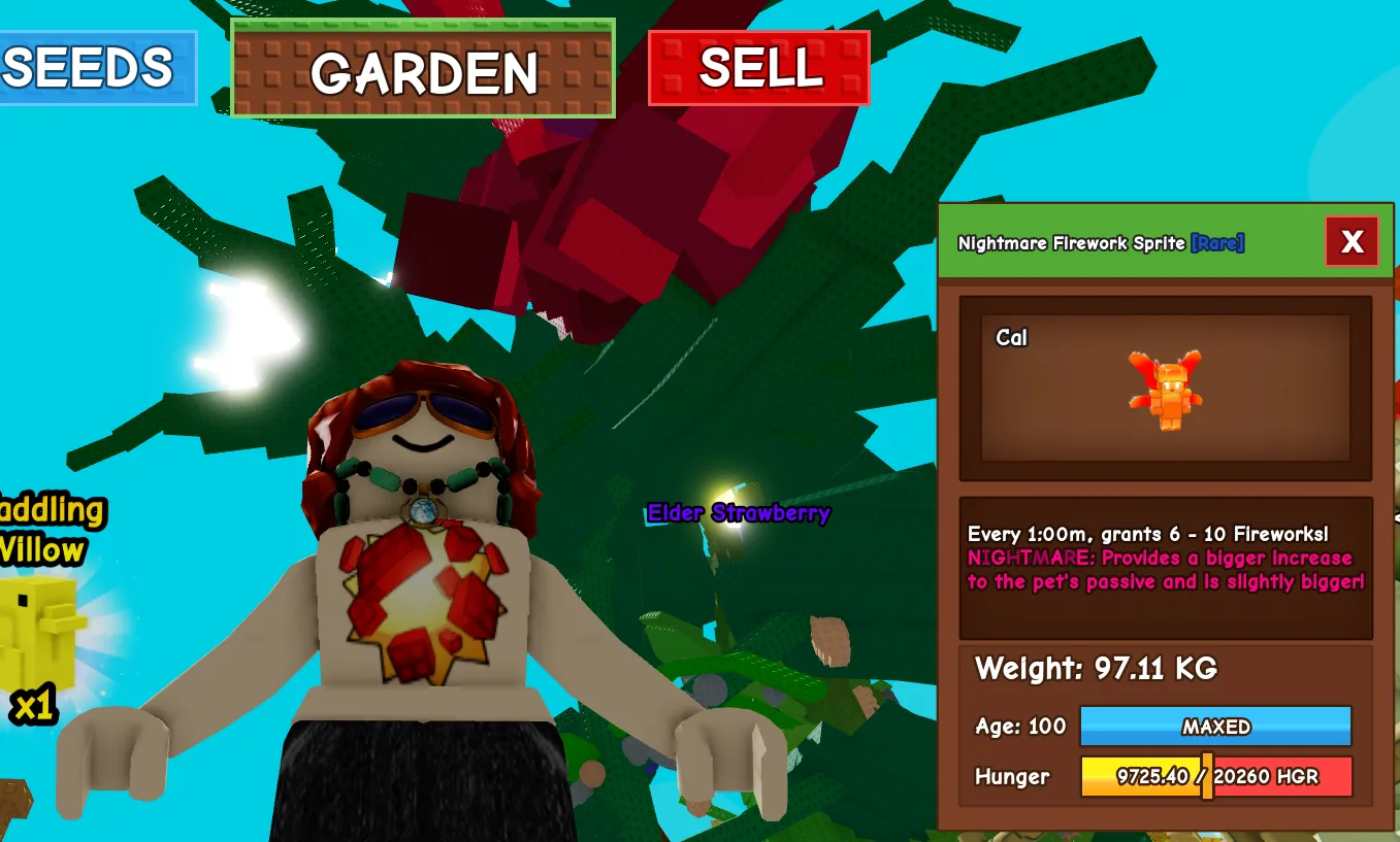 COLOSSAL TITANIC HUGE GIANT NIGHTMARE FIREWORK SPRITE (NIGHTMARE MUTATION) 97.11KG 100AGE // CLEAN // CHEAP // RUSH // RARE — Account account