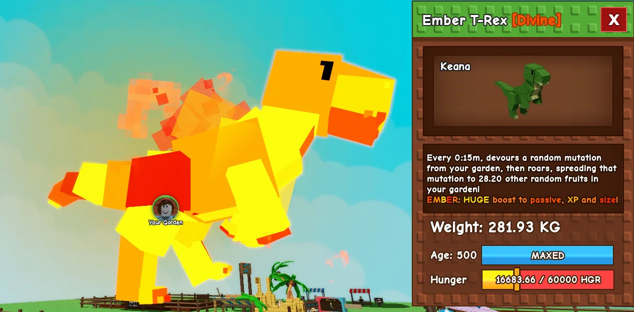 281.3kg+ Ember T-Rex