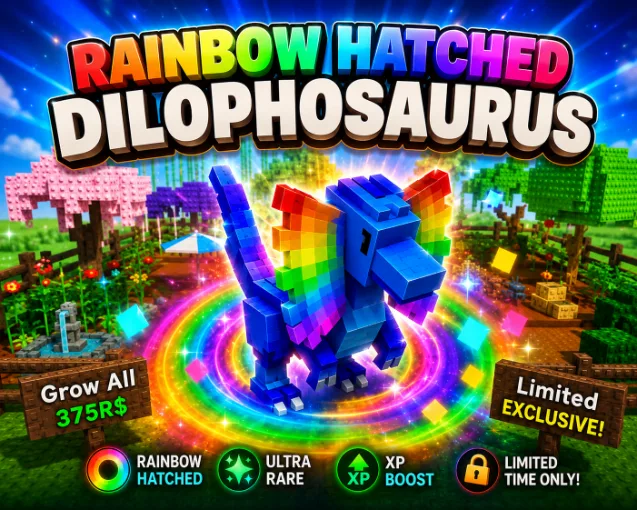 RAINBOW HATCHED DILOPHOSAURUS 60KG - 61 KG