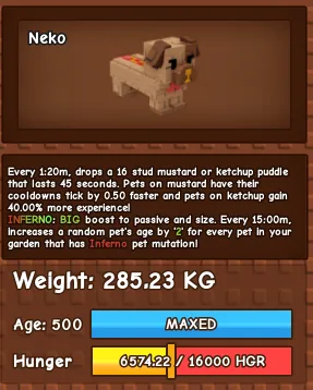 Grow a Garden - Inferno Hotdog