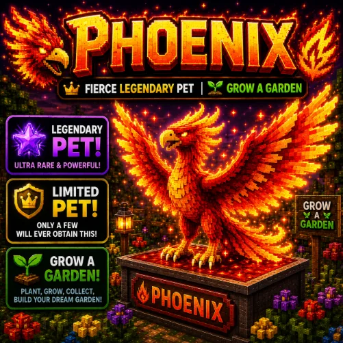 Phoenix Fierce Legendary Pet Grow a Garden — Account account