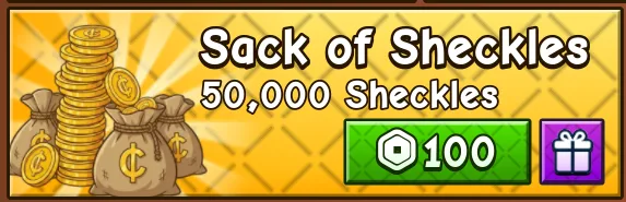 Sack of Sheckles 50.000 (100 Robux) — Account account