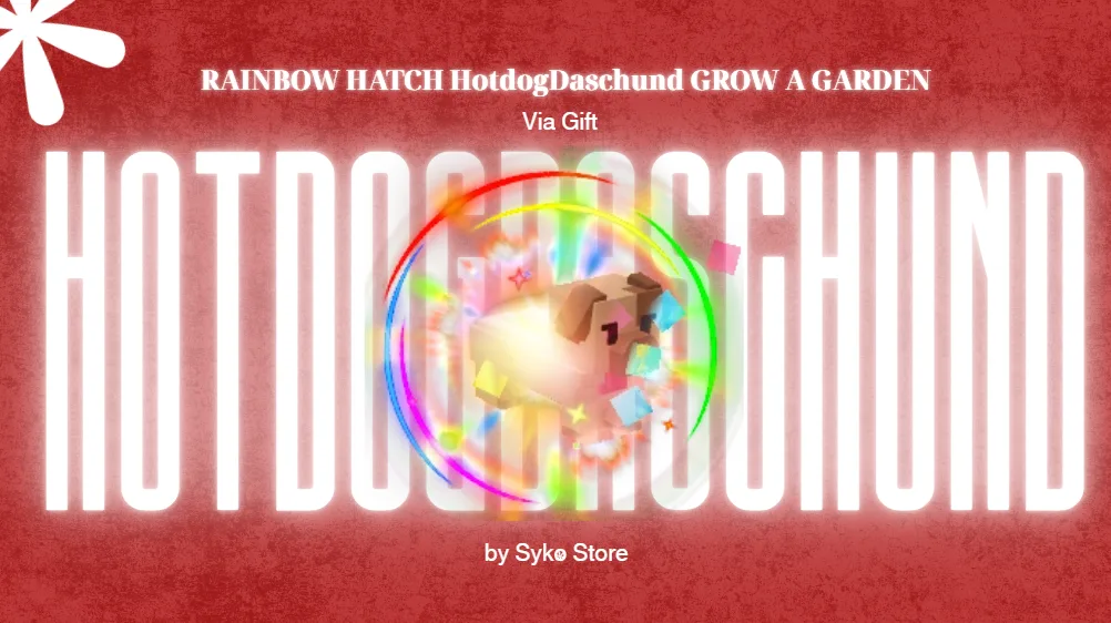 Huge RAINBOW HATCH HotdogDaschund / RBH HOTDOG 60kg/61kg/280kg+ AGE MAX CHEAPEST AND INSTANT DELIVERY