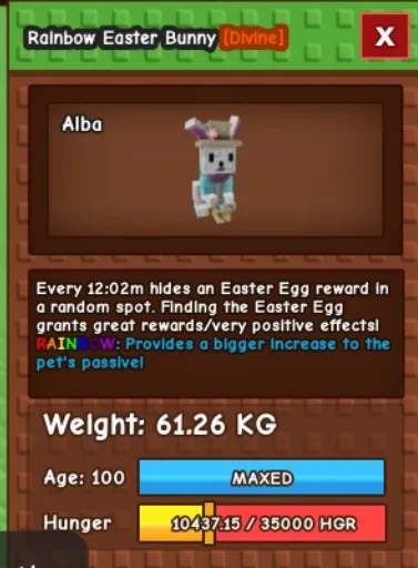 60kg+ RAINBOW EASTER BUNNY super handsome