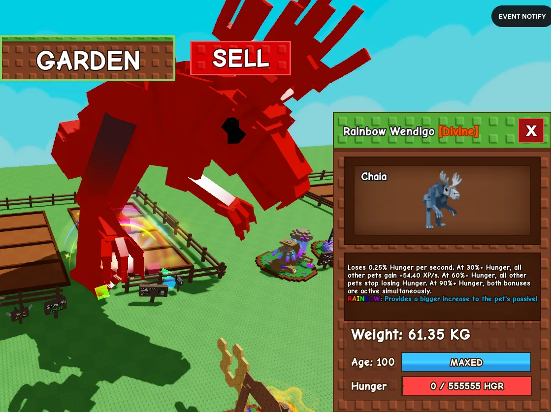 61.35kg Rainbow Wendigo — Account account